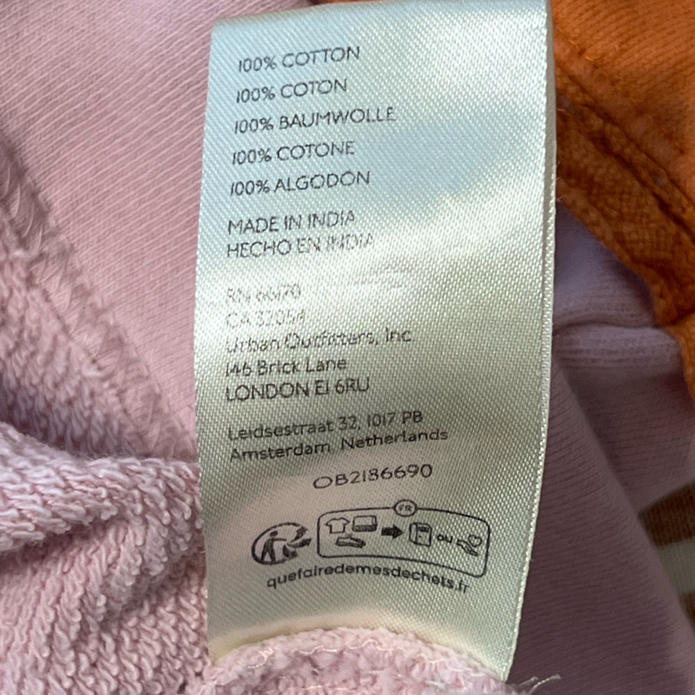 Free People Oversized Pink and Orange Colorblock Pullover - Picture 10 of 10